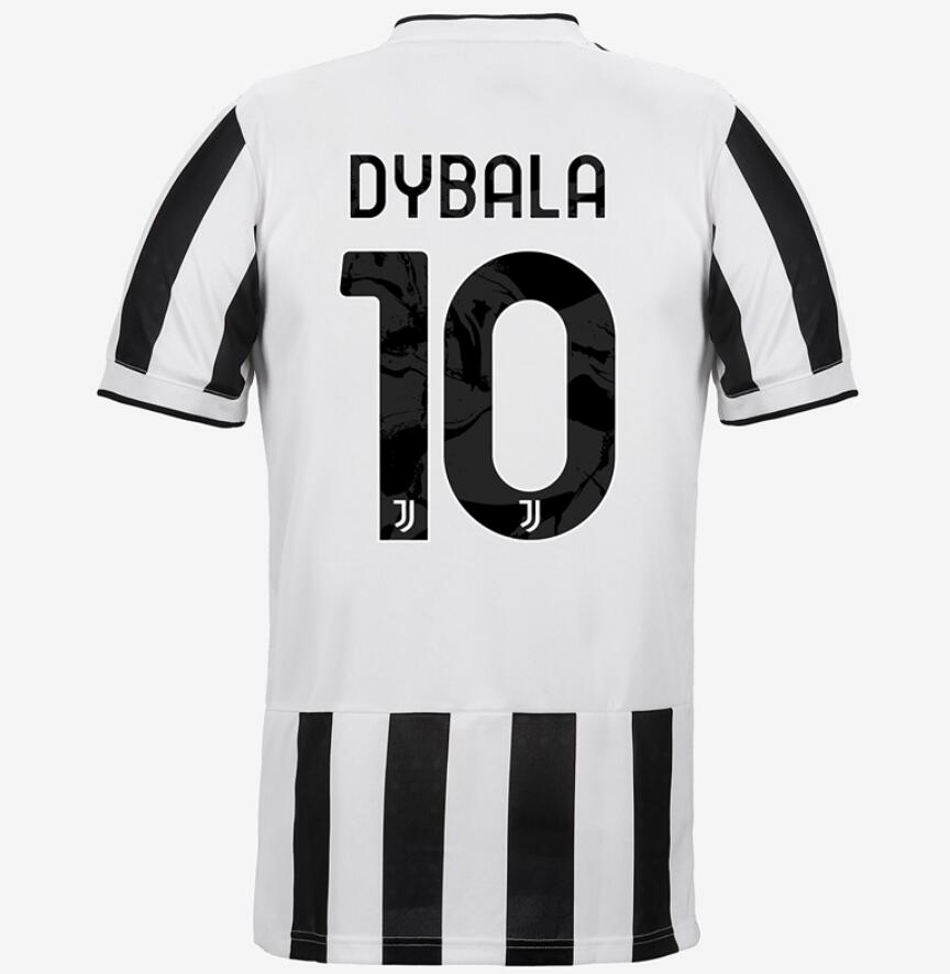 2021/22 Juventus Home Kit Soccer Jersey with DYBALA 10 printing